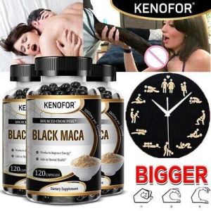 MACA Black 4:1 Ultra High Dose 30/60/120 Capsules 1000mg Vegan-